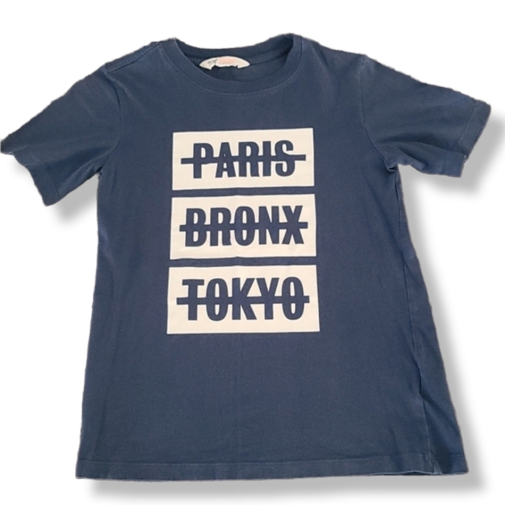 H&M Paris Bronx Tokyo Short Sleeve Graphic Tee Boys Girls 8 10 Kids 8 9